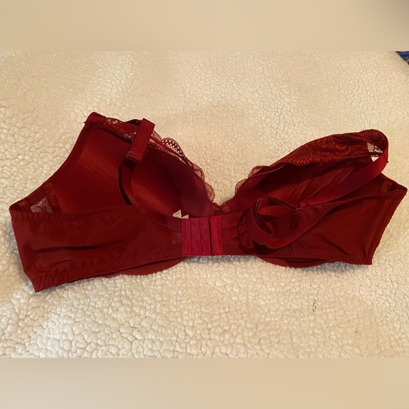 Auden 46D Elegant Lace Red Bra NWOT - Picture 3 of 6